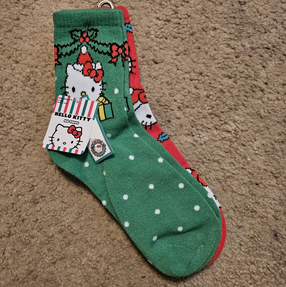 Hello kitty socks christmas